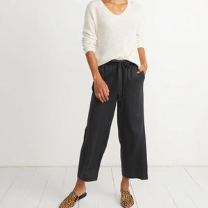Marine Layer | Spruce Wide Leg Pants in Faded Black | NWT